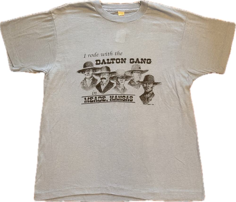 Vintage 1990 Dalton Gang Meade Kansas Shirt Screen Stars Best Single Stitch L